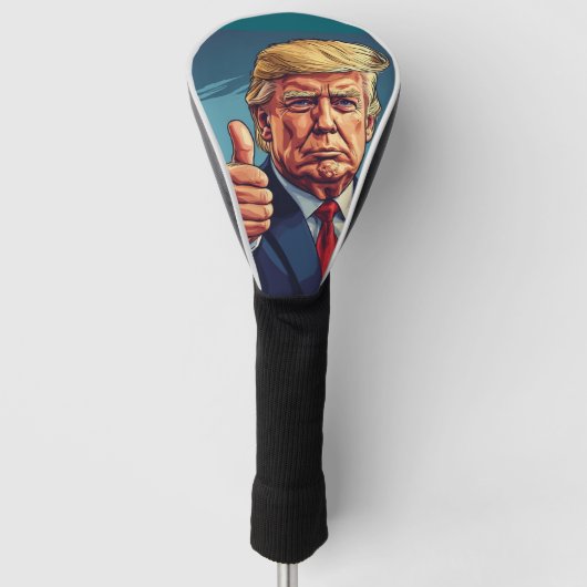 GOLFHOOFDHOES DONALD TRUMP GOLFHEADCOVER (Voorkant)