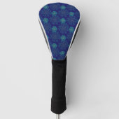 Golfhoofdhoes met bloempatroon golfheadcover (Voorkant)