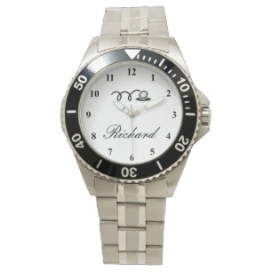 Golfhorloges voor mannen met op maat gemaakte naam horloge