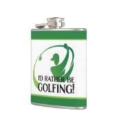 Golfhumor Ik golf liever Golfer Grappig Mannen Heupfles (Links)