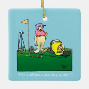 GolfHumor Keramisch Ornament