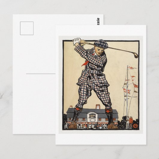  golfillustratie van Penfield Briefkaart (Voorkant / Achterkant)