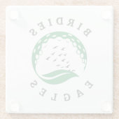 golfinfuus | Birdies | Eagles Logo Glazen Onderzetter (Achterkant)