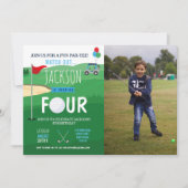 Golfing 4e verjaardag Vier Golfcursus Foto Kaart (Voorkant)