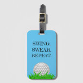 Golfing Bagagelabel (Voorkant (verticaal))