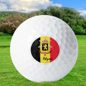 Golfing België en Belgische vlag/Golfbal Golfballen