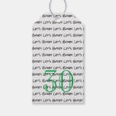 Golfing Birthday 30 LET'S BOGEY Fun Golf Ball Cadeaulabel (Voorkant)