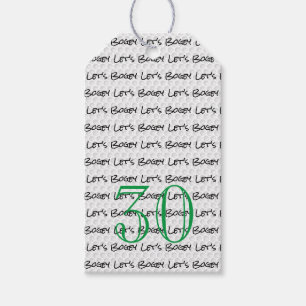 Golfing Birthday 30 LET'S BOGEY Fun Golf Ball Cadeaulabel