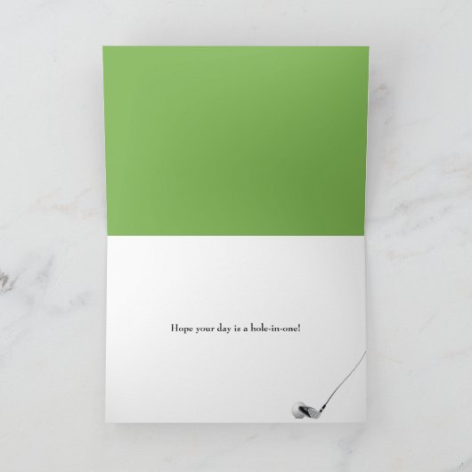 Golfing Birthday Feestdagen Kaart (Binnen)