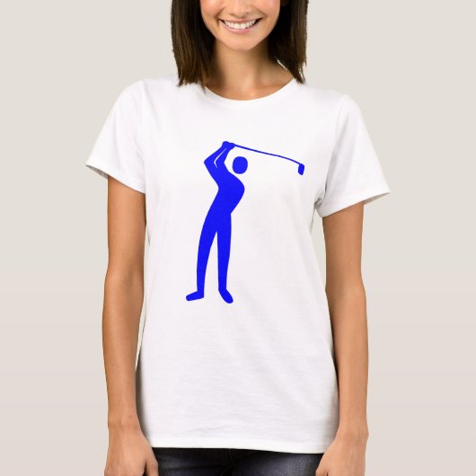 Golfing - blauw t-shirt (Voorkant)