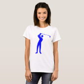 Golfing - blauw t-shirt (Voorkant volledig)