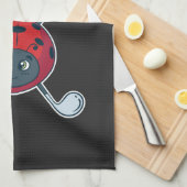 Golfing Bug Cute Outdoor Sports Golf Gag Novelty Theedoek (Quarter Fold)