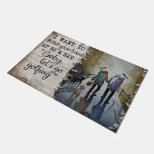 Golfing Couples Mat, Love Quottes about Golf Deurmat (Schuin)