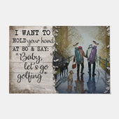 Golfing Couples Mat, Love Quottes about Golf Deurmat (Voorkant)