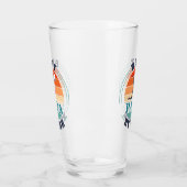 Golfing Dad Best Papa van Par Retro Birthday Glas (Links)