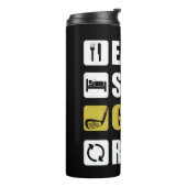 Golfing Eat Sleep Golf Repeat Game Thermosbeker (Gedraaid links)