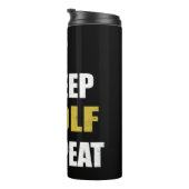 Golfing Eat Sleep Golf Repeat Game Thermosbeker (Geroteerd rechts)