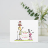Golfing Forever Briefkaart (Staand voorkant)