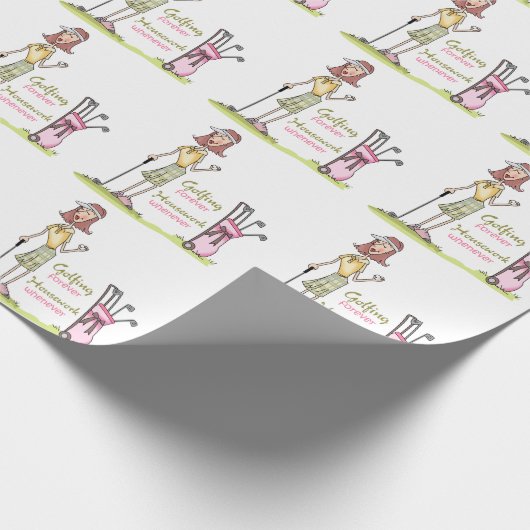 Golfing Forever Cadeaupapier (Hoek)