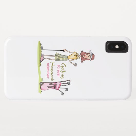 Golfing Forever Case-Mate iPhone Case (Achterkant (horizontaal))