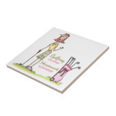 Golfing Forever Tegeltje (Zijkant)