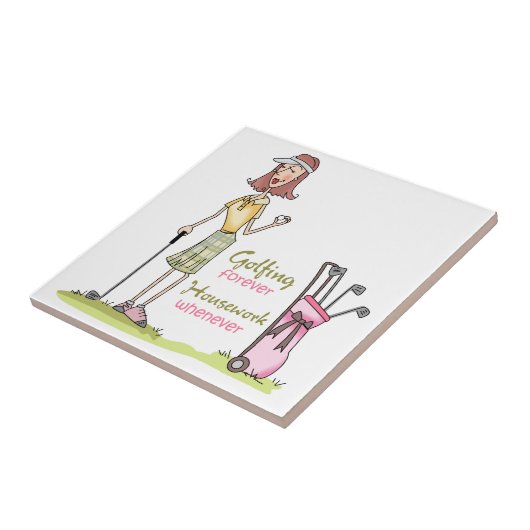 Golfing Forever Tegeltje (Zijkant)