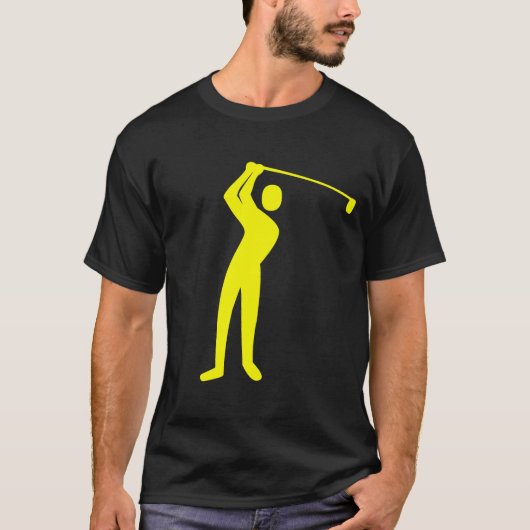 Golfing - Geel T-shirt (Voorkant)