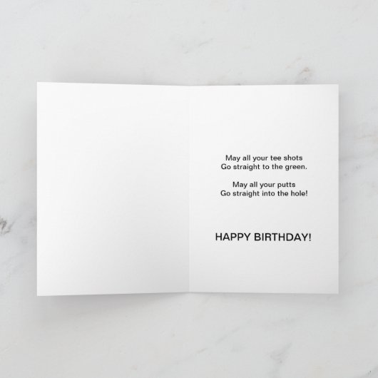 Golfing gekscheert kaart (Binnen)