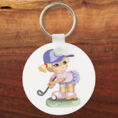 Golfing Girl-Sleutelhanger Sleutelhanger (Voorkant)