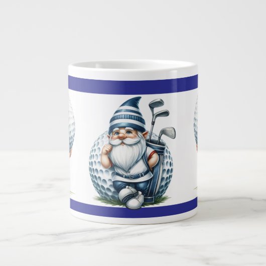 Golfing Gnomes Giant Coffee Mug Grote Koffiekop (Voorkant)