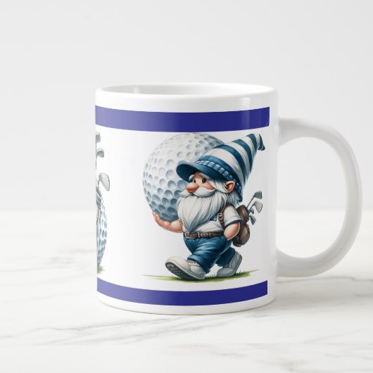 Golfing Gnomes Giant Coffee Mug Grote Koffiekop (Rechts)