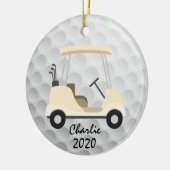 Golfing Golf Cart Ornament (Links)