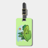 Golfing Golf Course Hole Happy Place Bagagelabel (Voorkant verticaal)