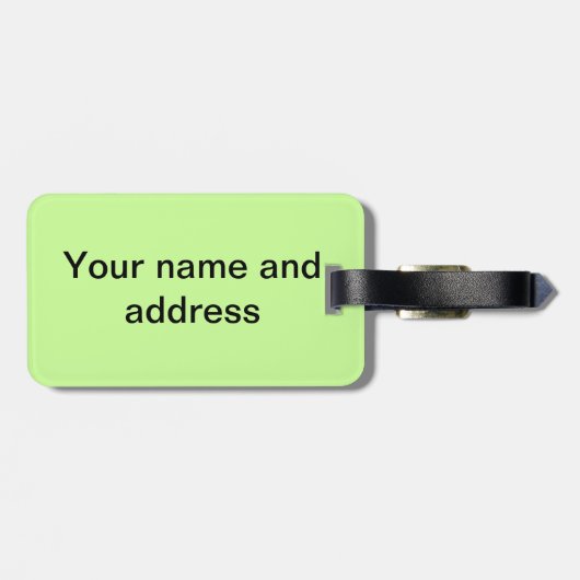 Golfing Golf Course Hole Happy Place Bagagelabel (Achterkant horizontaal)