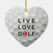 Golfing Golf Course Hole Happy Place Keramisch Ornament (Achterkant)