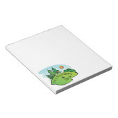 Golfing Golf Course Hole Happy Place Notitieblok (Schuin)