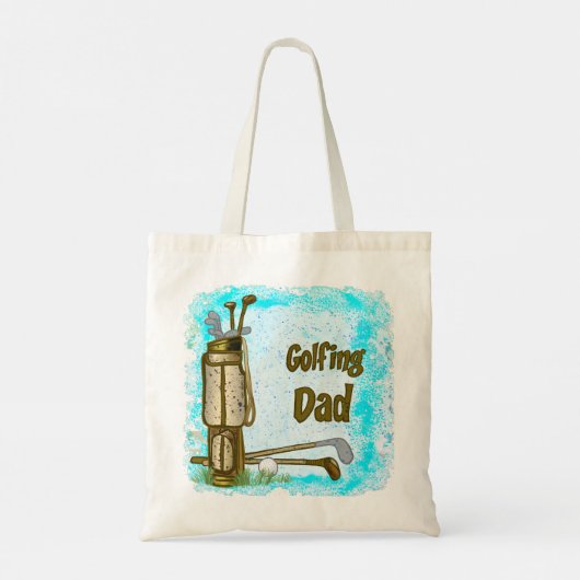 Golfing Golf Dad Tote Bag (Achterkant)