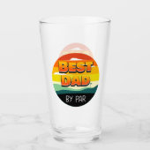 Golfing Golfer Beste vader van Par Glas (Voorkant)