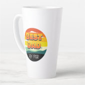 Golfing Golfer Beste vader van Par Latte Mok (Linkerhoek)