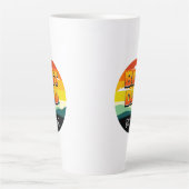 Golfing Golfer Beste vader van Par Latte Mok (Voorkant)