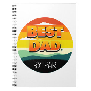 Golfing Golfer Beste vader van Par Notitieboek