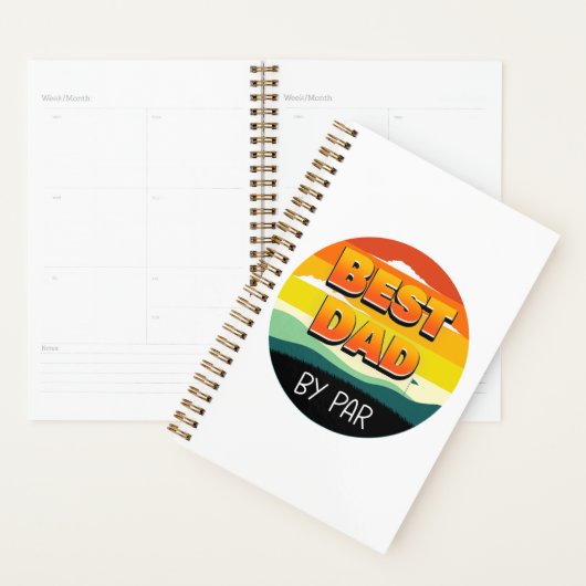 Golfing Golfer Beste vader van Par Planner (Display)