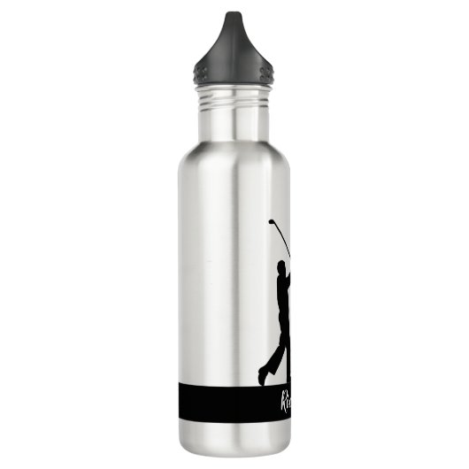 Golfing Golfer, gepersonaliseerd Waterfles (Links)