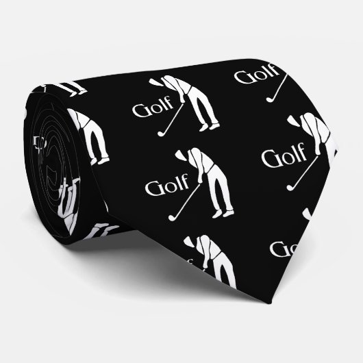 Golfing Golfer Golf Gifts Stropdas (Opgerold)