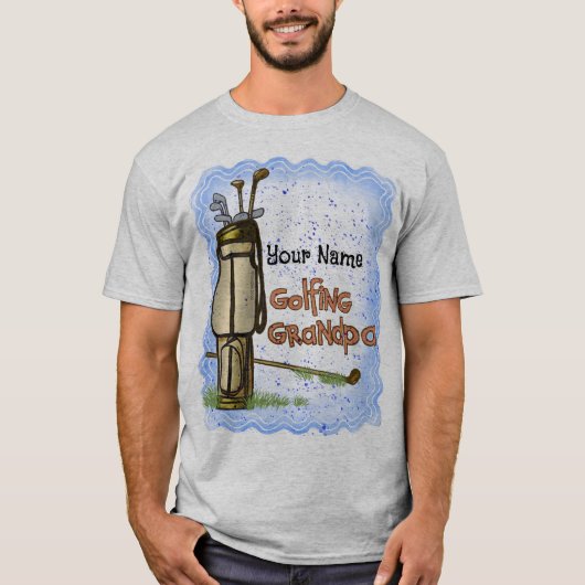 Golfing Grandpa t-shirt (Voorkant)