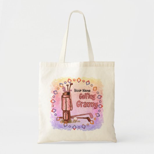 Golfing Granny Canvas tas (Voorkant)