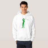 Golfing - Grass Green Hoodie (Voorkant volledig)