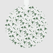 Golfing Green White Golf Ball CC Initialen Name Ornament (achterkant)