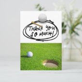 GOLFing Groene Dankbaarheid: Par-fect Bedankkaart (Staand voorkant)