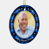 Golfing Heaven's Fairway Foto Golf Memorial Keramisch Ornament (Rechts)